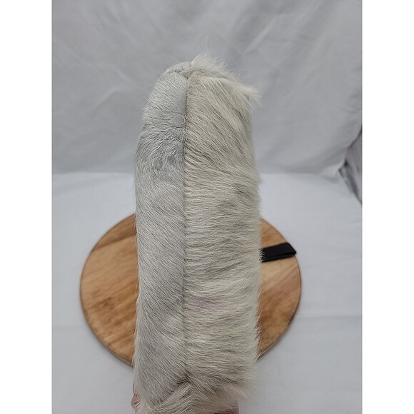 Lynn Tallerico Genuine Leather And Fur Wristlet/Clutch 9x4.5x3 - Picture 6 of 10